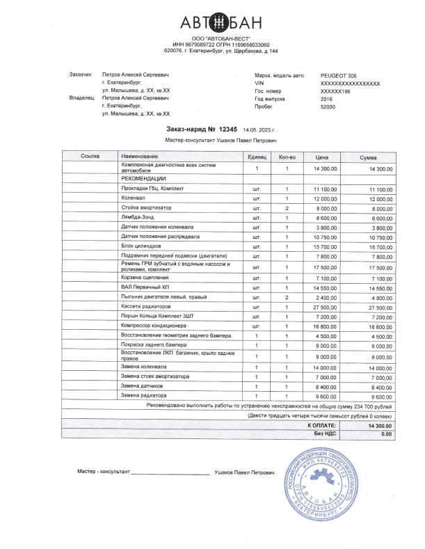 Купить гостиничные чеки в Краснодаре
